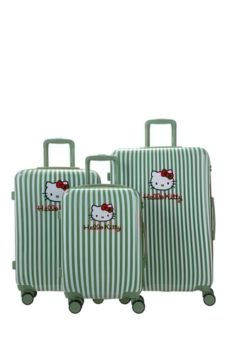 Set de 3 valises - Vert - 55/65/75 cm - Hello Kitty
