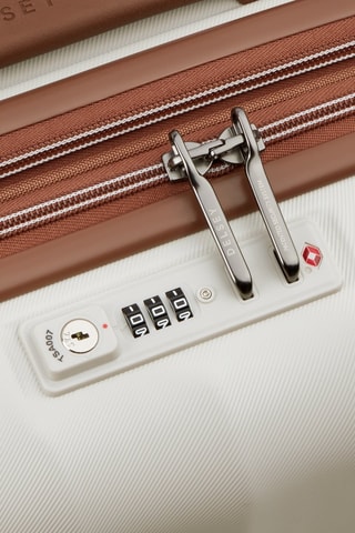 Maleta de cabina slim extensible Carrousel - Beige - 55 cm