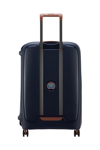 Maleta mediana Moncey - 69 cm - Azul y marrón