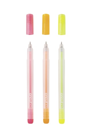 3 canetas de gel brilhante