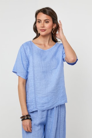 Linnen Tuniek - Blauw - 100% linnen - Blauw