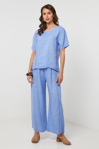 Linnen Tuniek - Blauw - 100% linnen - Blauw