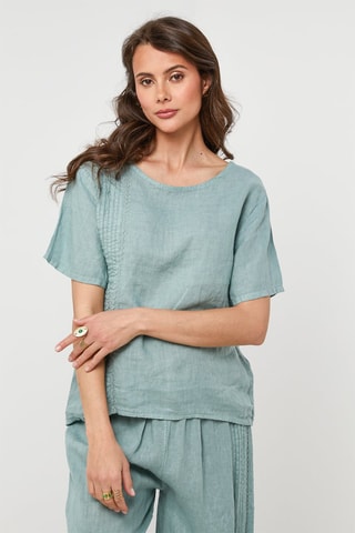 Linnen Tuniek - Blauw - 100% linnen - Blauw