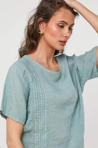 Linnen Tuniek - Blauw - 100% linnen - Blauw