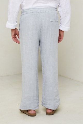 Wijde Linnen Broek - Lichtgrijs - Lichtgrijs
