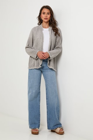 Linnen Jasje - Taupe - Taupe