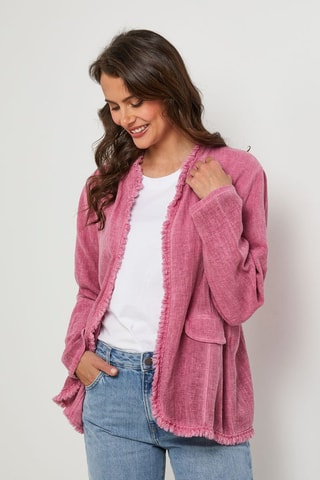 Linnen Jasje - Roze - Roze