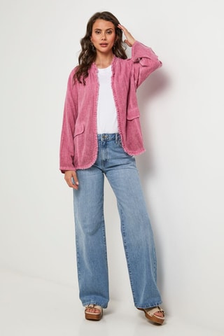 Linnen Jasje - Roze - Roze