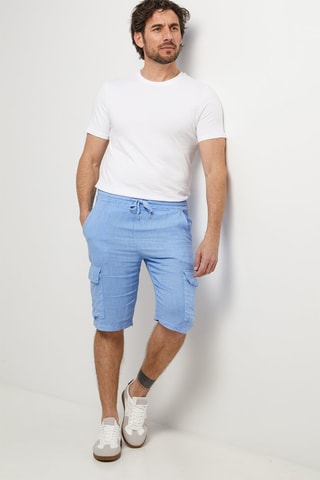 Linnen Short - Indigoblauw - 100% linnen - Indigo