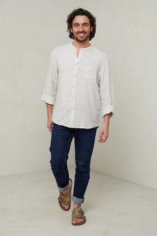 Overhemd - Beige - Beige