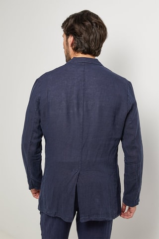 Linnen Jasje - Marineblauw - 100% linnen - Marineblauw