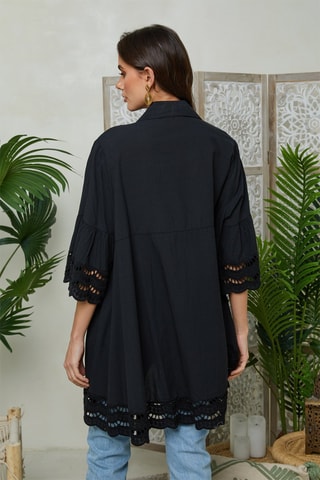 Blouse - Zwart - Zwart