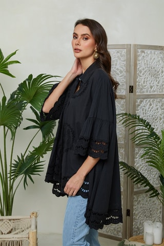 Blouse - Zwart - Zwart