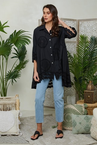 Blouse - Zwart - Zwart