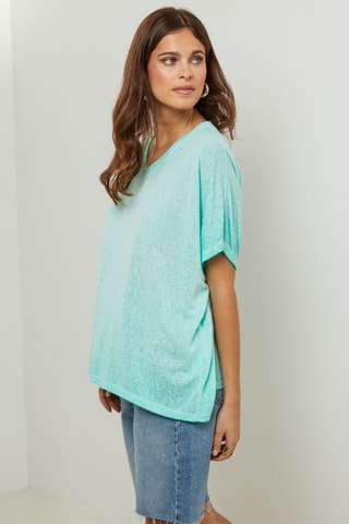 Oversized T-shirt - Mintgroen - Lichtgroen