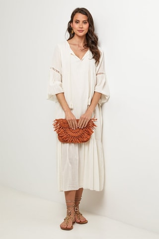 Lange Jurk - Beige - Beige