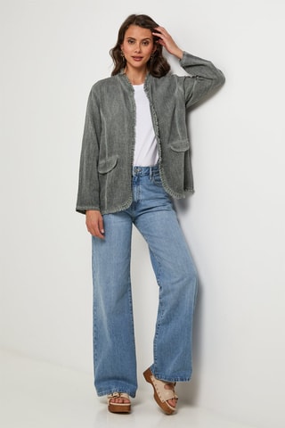 Linnen Jasje - Kaki - Kaki