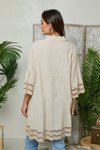 Blouse - Beige - Beige