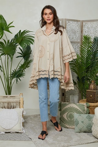 Blouse - Beige - Beige
