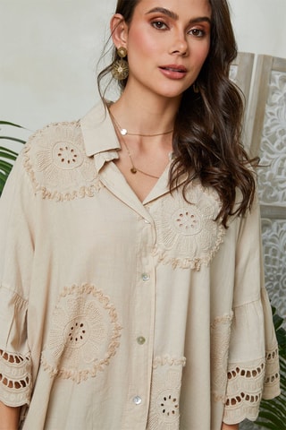 Blouse - Beige - Beige