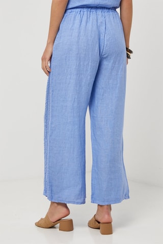 Linnen Broek - Blauw - 100% linnen - Blauw