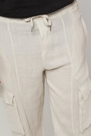 Linnen Cargobroek - Beige - 100% linnen - Beige