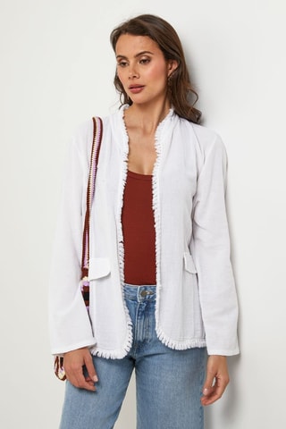 Linnen Jasje - Wit - Wit