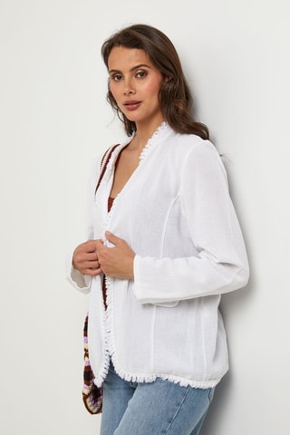 Linnen Jasje - Wit - Wit