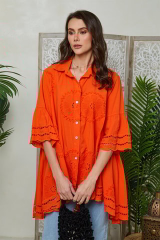 Blouse - Oranje - Oranje