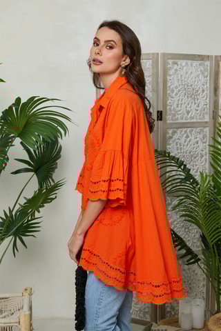 Blouse - Oranje - Oranje