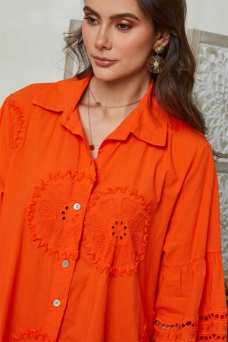 Blouse - Oranje - Oranje