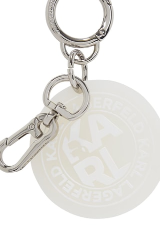 Porte-clés - Argenté et beige