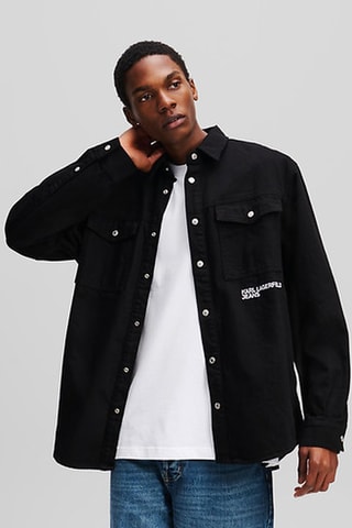 Surchemise en coton biologique - Noir