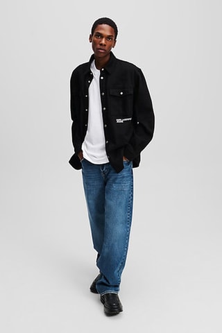 Surchemise en coton biologique - Noir