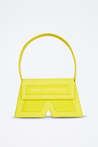 Sac porté épaule en cuir - Jaune