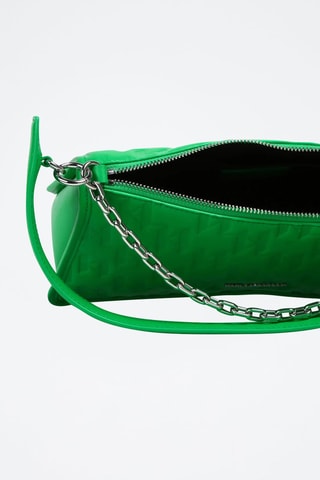 Sac porté épaule en cuir - Vert