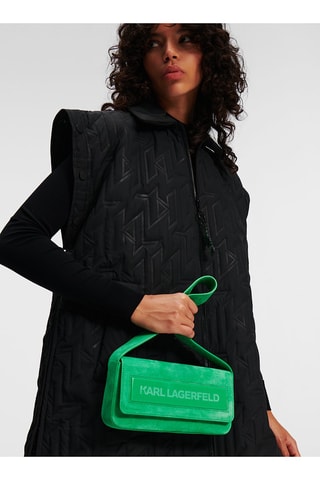 Sac porté épaule en cuir - Vert