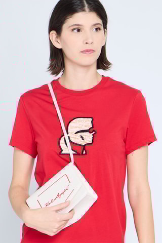 Sac bandoulière en lin - Blanc