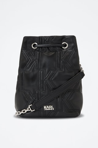 Sac seau en cuir - Noir