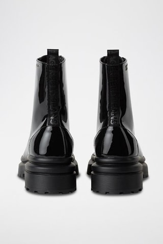 Bottines en cuir verni - Noir