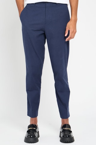 Pantalon en lin - Bleu