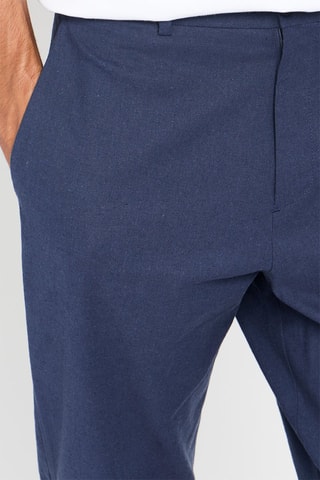 Pantalon en lin - Bleu