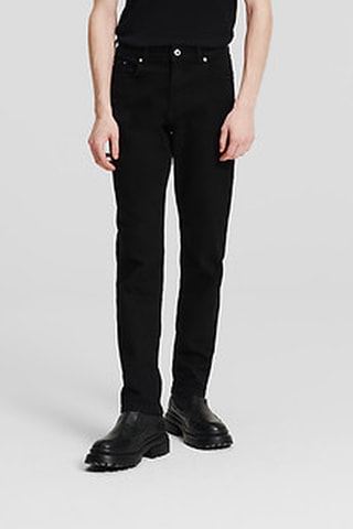 Jean slim en coton biologique - Noir