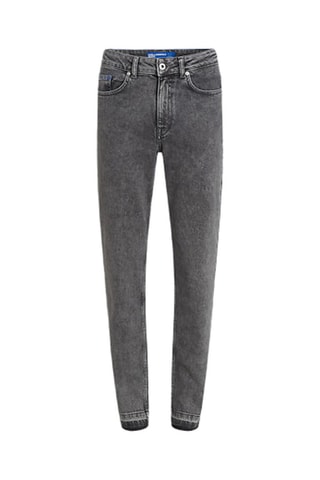 Jean mom en coton biologique - Gris clair