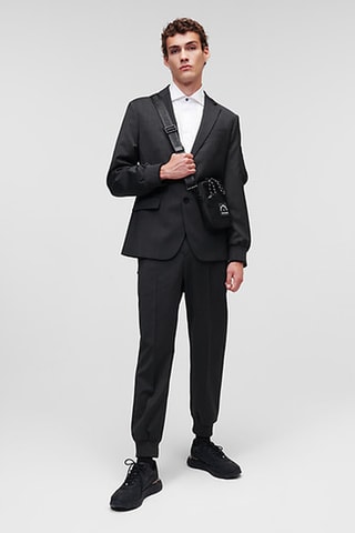 Veste en laine vierge - Gris foncé