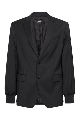 Veste en laine vierge - Gris foncé