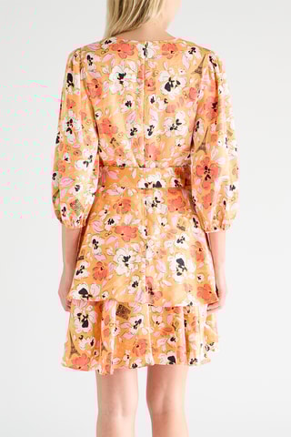 Robe patineuse - Orange et blanc