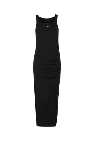 Robe longue en coton biologique - Noir