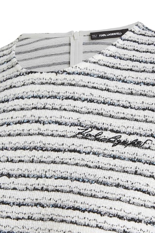 Robe droite - Blanc et noir