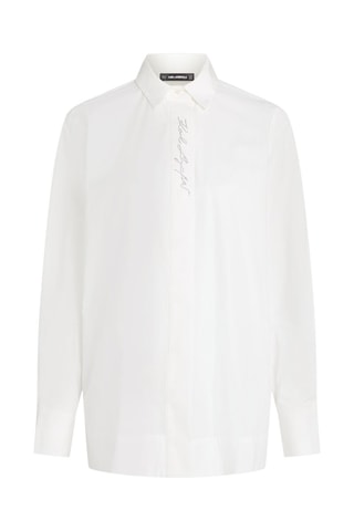 Chemisier en coton biologique - Blanc